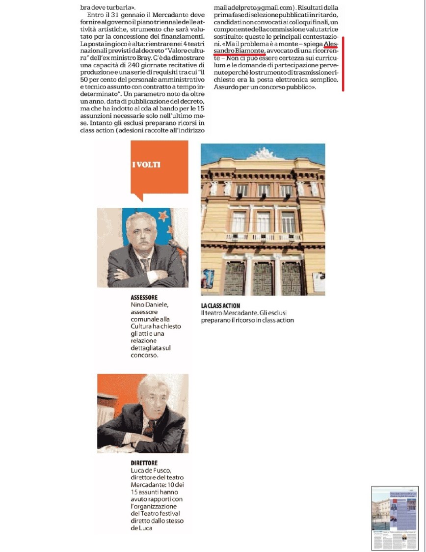 Repubblica 21-1-2015 pag. 6 Mercadante